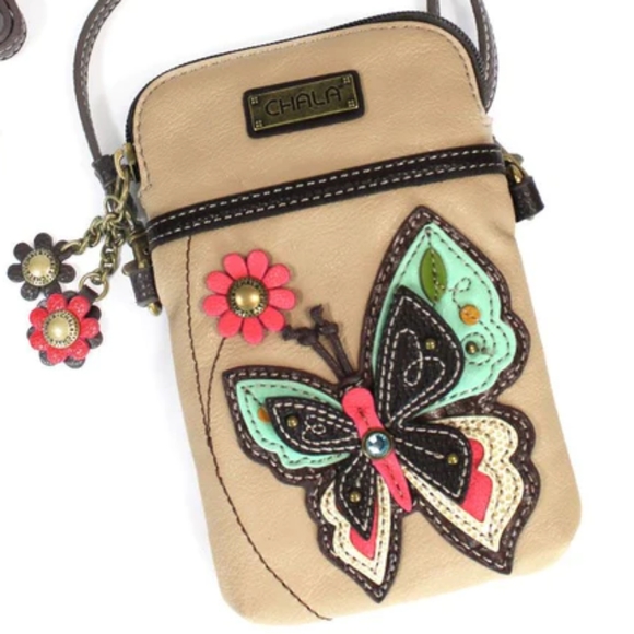 🌜CHALA 🦋 Butterfly Cell Phone Purse - Picture 1 of 16